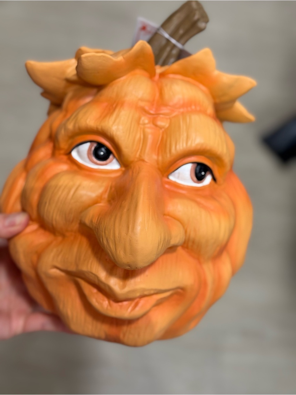 Orange Pumpkin Face Costume Accessory